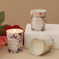 BJ Scented Candles Essential Oil Creative Aromatic Candle Round Glass Birthday Gift Supplies Wax Lil