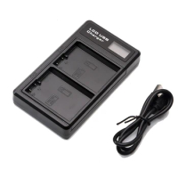 Dual USB Battery Charger with LCD Display for Nikon EN-EL14 Df D5600 D5500 D5300 D5200 D5100 D3500 D3400 D3300 D3200 Battery