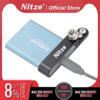 Nitze N42 SSD Mount Bracket for Samsung T5 SSD Aluminum Alloy Mount for Nitze PA28 Series Handle.