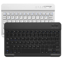 Support IOS Android Phone Russian Spanish Slim Portable Mini Wireless Bluetooth Keyboard For Tablet Laptop Smartphone iPad