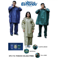 Jas Hujan Elmondo Setelan Ponco + Celana - Jas Hujan Dewasa