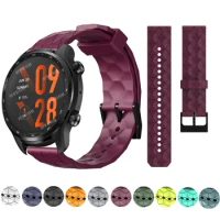 22mm Silicone Strap For TicWatch Pro 3 Ultra GPS/LTE Watch Band For Ticwatch GTX S2 E2 E3 GTH 2/GTW Sports Bracelet Watchband