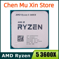 Used AMD Ryzen 5 3600X R5 3600X 3.8GHz Six-Core Twelve-Thread CPU Processor 7NM 95W L3=32M 100-000000022 Socket AM4