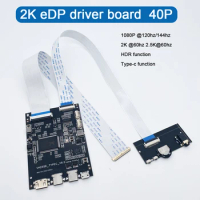 2K eDP driver board for 1080P 120hz/144hz 2K 60hz screen mini HDMl type-c signal