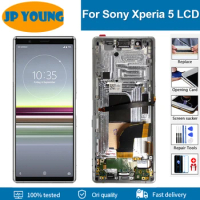 6.1"Original For SONY Xperia 5 X5 LCD Display Touch Screen Digitizer Assembly Replacement Parts J8210 J8270 J9210 LCD With Frame