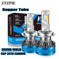 ZTZPIE 6000K HB3 HB4 9005 9006 H1 H7 H4 H11 Lupa Bulb Canbus Led Lamp CSP 3570 High Power Car Headlight Fog Light 300W/Bulbs
