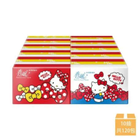 【春風】Hello Kitty 經典風袖珍包面紙10抽x30包x4串(袖珍面紙)