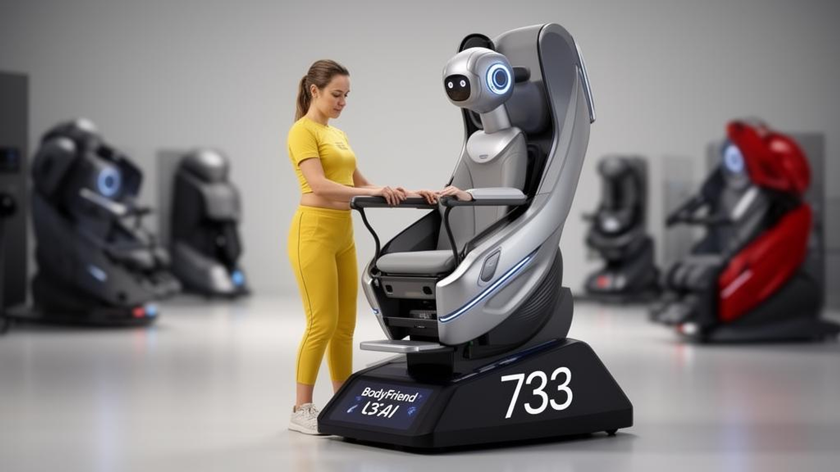 Bodyfriend、AI搭載ロボットマッサージチェア「733」を発表