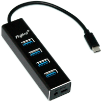 【Fujiei】Type-C 轉 USB3.0鋁合金4埠HUB集線器(OTG)