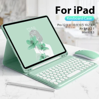For Ipad 10 9 9th 10th Generation 10.9 Keyboard Case For iPad Pro 11 4th 12.9 6th 2022 Air 5 4 3 Mini 6 7th 8th 10.2 Cover Funda
