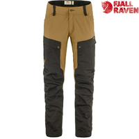 Fjallraven 北極狐 Keb Trousers M '23 男款 彈性耐磨長褲/登山褲/休閒褲 87176 030-232 深灰/蕎麥棕