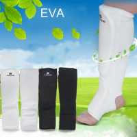 Cotton Boxing Shin Guards MMA Instep Ankle Foot Protection TKD Kickboxing Pad Muaythai Training Leg Support Protectors