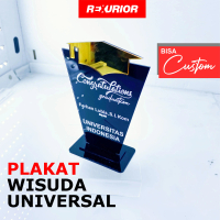 Plakat wisuda / trophy akrilik embelm gold | Rexurior