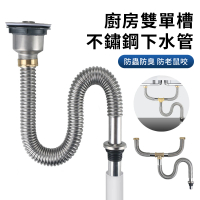 【ZIPJOY】不鏽鋼廚房下水管三通接頭 洗手盆過濾水槽 防蟲防臭 排水管分流器 下水器 水管
