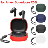 Silicone Headphone Protective Case For Anker Soundcore R50i Dustproof Wireless Earphone Shell Professional Charging Box Sleeve