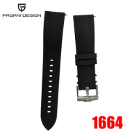 2023 NEW PAGANI DESIGN PD1664 Fashion Black Watches Men Original Strap Rubber Strap For Pd-1664 Pd-1644