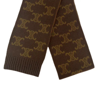 【CELINE】Celine 棕色 羊毛 圍巾(2AD2M098W19BR)