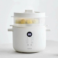 Nồi nấu chậm đa năng Locknlock Bianco Multi-function Slow Cooker 2.5L - EJP164IVY, Kèm Khay Hấp, 4 T