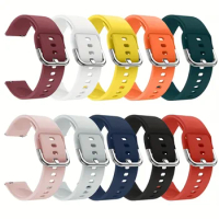 20mm/22mm Silicone Strap For Samsung galaxy Watch 4/5/6 40mm 44mm/4 classic/Active 2/Gear 3 Sport bracelet For Huawei GT/2e/pro