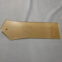 penggaris pola kerah Rever / open collar bahan akrilik 3mm