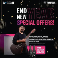 Guitar Gitar Yamaha Folk Akustik Acoustic FS400C / FS-400C / FS 400 C GITAR + SENAR NATURAL SATIN