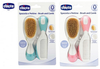 Chicco 嬰兒專用髮梳組 藍/粉