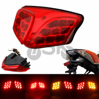 鈴木GSXR GSX-R 600 750 2008-2012高品質K8 K9集成式LED後尾燈轉向燈