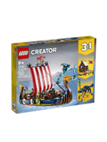 ตัวต่อเสริมทักษะ Lego Creator Viking Ship And The Midgard Serpent 31132