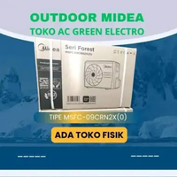 Outdoor ac MIDEA 1 pk MSAF-09CRN2X freon R32 segel pabrik sudah ada lapisan anti karat BlackFin (Var