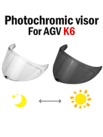 หมวกกันน็อค Visor Photochromic Visor สำหรับ AGV K6S หมวกกันน็อครถจักรยานยนต์หมวกกันน็อคแบบเต็มหน้าหม