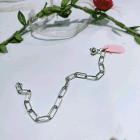 Gelang Paperclip Perak Asli 925