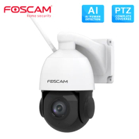 Foscam SD2X 1080P Dual-Band WiFi PTZ Outdoor Camera 18X Optical Zoom Built-in Microphone Supports 128G Micro SD Card