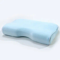 Baby Health Care Contour Pillow Slow Rebound Memory Foam Pillow Blue Neck Pillow To Sleep For Kids
