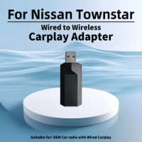 Mini Apple Carplay Adapter Smart AI Box for Nissan Townstar Car OEM Wired Car Play To Wireless Carplay Plug and Play USB Dongle