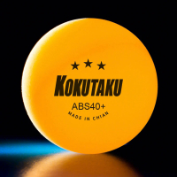 [RonnieW]10pcs KOKUTAKU 3 Stars Table Tennis Balls New Material ABS Plastic Professional 40 Ping Pong Balls for Training Comition