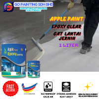 1 LITER SET APPLE PAINT CAT EPOKSI JERNIH/PENGILAT LANTAI & JUBIN [EPOXY CLEAR FLOOR & MOSAIC PAINT