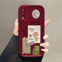 Casing Hp untuk VIVO Y20 Y20s Y20i Y20t Y20G Y12s Y12a Y11s Y30G Y33t Y33s Case Casing Label bunga p