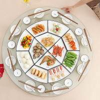 碗碟套裝網紅拼盤餐具組合個性餐具套裝火鍋菜盤碗盤創意家用簡約