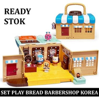 READY STOK Mainan Set Play Mr. Mr Bread Barbershop Figure Set 10 Sound Effects Pangkas Rambut Toko R