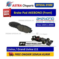 Kampas Rem Depan Akebono untuk Nissan Livina / Grand Livina L11 (2012 - 2018)
