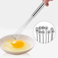 Spiral Egg Beater Food-grade Blender Stainless Steel Mixer Balloon Egg Stiring Cream Stirrer Hand Whisk Kitchen Cooking Tools