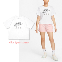 Nike 短袖上衣 NSW Tee 女款 白 棉質 寬鬆 落肩 短T 休閒 漫畫 DQ3269-100