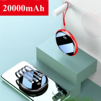 Mini Power Bank 20000mAh Portable Fast Charging Poverbank Mobile Phone External Battery Charger Powerbank 20000mAh for Xiaomi Mi