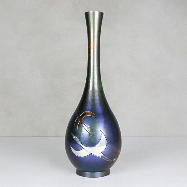 13316円 世界の人気ブランド 珍品 高岡銅器 銅製花瓶 鋳銅花瓶 水差し 花詰 美術工芸品 美術花瓶 花器