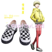 Hakata Tonkotsu Ramens Enokida Anime Cosplay White Black Shoes for Adult Men Shoes Costume Accessori