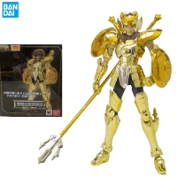 In Stock Bandai Original Saint Seiya EX Saint Cloth Myth Libra Boy Gold Saint Seiya Action Figure Toy Gift