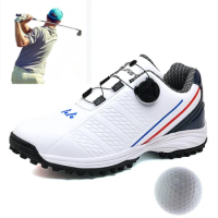 Hot Brand Golf Shoes Outdoor Waterproof Golf Sneakers Men's Dingless Golf Shoes Fashion White Walking Shoes for Men