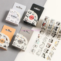 1000pcs Cute Seal Panda Hamster Animals Masking Washi Tape Decorative Adhesive Tape Diy Scrapbooking Sticker Label Stationery