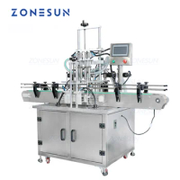 ZONESUN ZS-YT4TZ Automatic Lotion Shampoo Juice Water Glass Bottle Filler Liquid Filling Machine