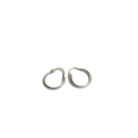 Anting Errings Hoop Polos Kecil Bulat Bayi Balita Perak Silver Bali Asli 925 Unik